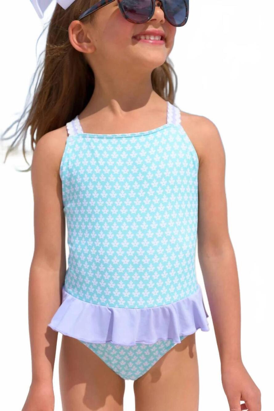 NEW BEAUFORT BONNET girl's dunmore doo-da taylor bay suit in blue